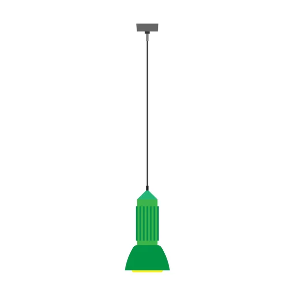 Hangende lamp stijl traditionele object apparatuur vector pictogram. Int — Stockvector