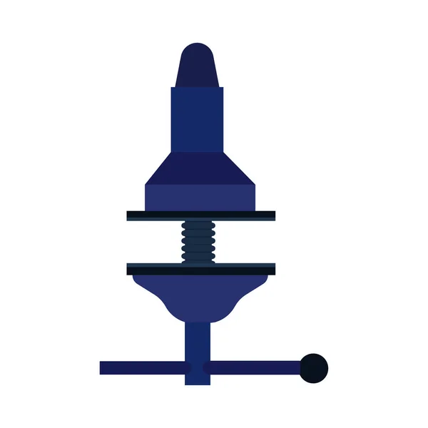 Vise vector construcción industria equipo pinza icono de la herramienta. Ste. — Archivo Imágenes Vectoriales