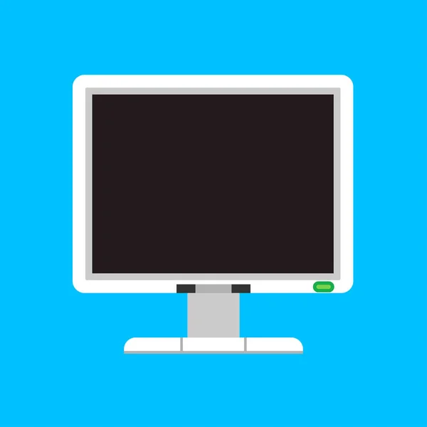 Bildschirm Computervektorsymbol. Anzeige elektronischer Flachbildschirme — Stockvektor