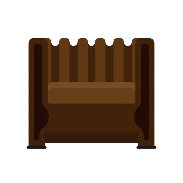 Крісло вид спереду Векторні ілюстрації інтер'єру меблів. Ізоль — стоковий вектор