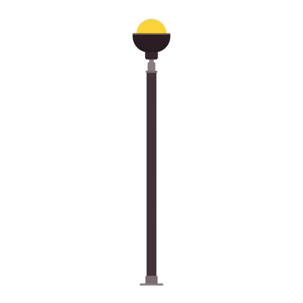 Street light vector icon design isolated white. Lamp lantern cit — Stock Vector