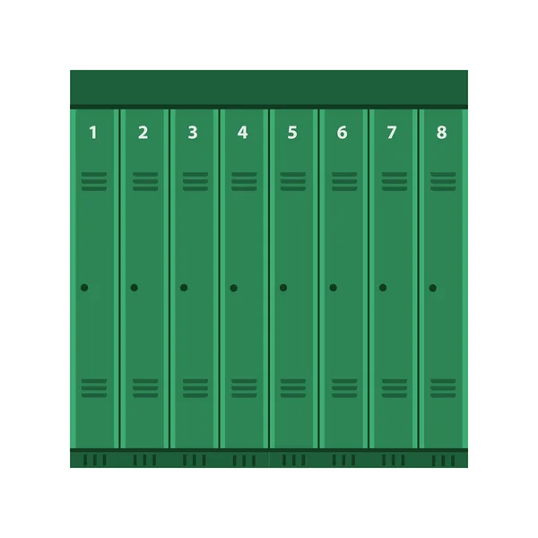 Industrial locker vector metal door box icon. Steel security — Stock Vector