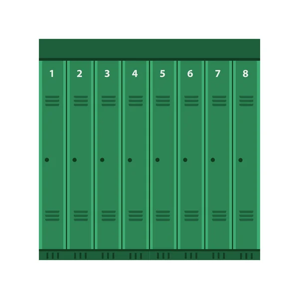 Industriële Locker vector metalen deur vak pictogram. Staal beveiliging — Stockvector