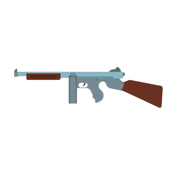 Retro pistolet vecteur icône arme illustration design. Dessin animé vintage — Image vectorielle