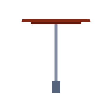 Masa yan görünüm vektör simgesi mobilya izole iç. Işletme