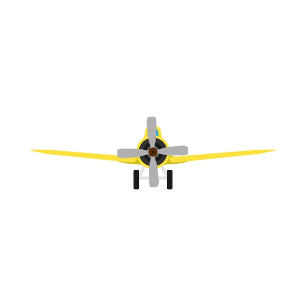 Flugzeug Frontansicht Vektor Flugzeug Transport Illustration. — Stockvektor