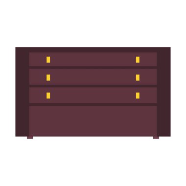 İç mobilya vektör ikonu oturma odası çizim evi