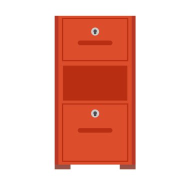 Dosya çekmecesinde vektör simgesi arşivi. İş belgesi deposu