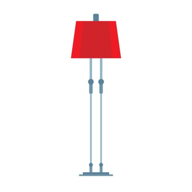 Zemin lambası vektör simgesi mobilya tasarım iç. Oturma odası