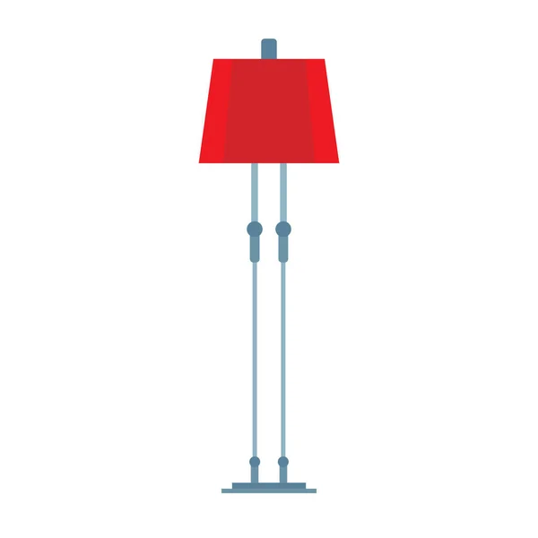Lampadaire vecteur icône meubles design intérieur. Salle de séjour — Image vectorielle
