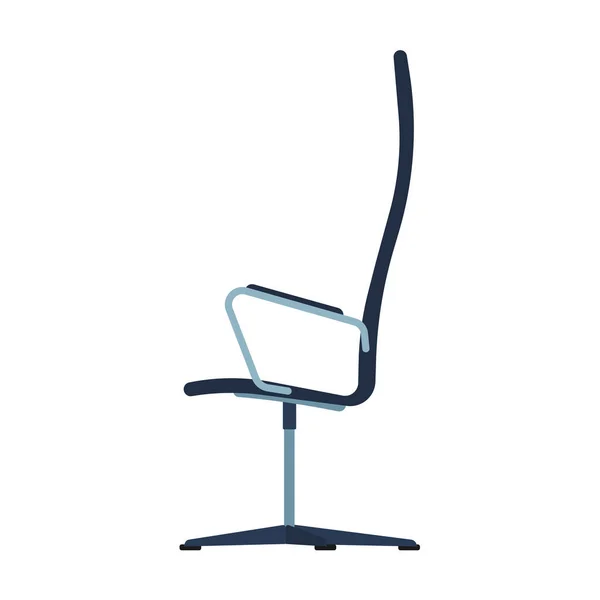 Kontorsstol sidovy vektor ikon fruniture. Seat Business — Stock vektor