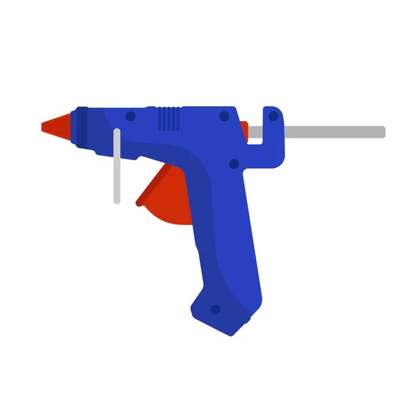 Glue gun vector adhesive icon craft equipment tool. Hot repair — Stock Vector