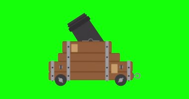 Topçu savaşı sivil silah ikonu resim antika antika silah eski izole edilmiş