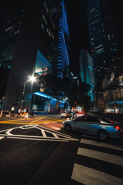Fütüristik Singapur yollar. Ekim 2018