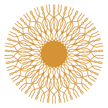 Altın çağdaş mandala tasarım elementi