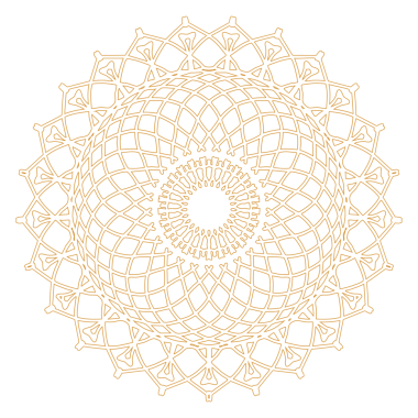 Altın yuvarlak süslemeli dantel desenli mandala tasarımı