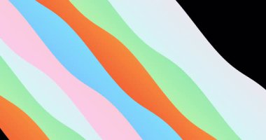 Renkli dalgalı geçiş elemanları eşzamanlı ofis toplantıları için paketleniyor, PT4K. Sunum videosu yavaş element dalgaları hareket ediyor. Kağıt saten kumaş hareket ediyor, yaratıcı. Soyut parlak kıvrımlar. 