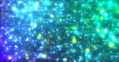 Galaksi başka bir dünya portalı, parçacıkları ve çizgileri parıldatan animasyonlar açıyor. Olağanüstü derin uzay kozmik büyük patlama bg astronomi tozu. Bulutsu bulutu oluşumu, yıldızlı gece. Zaman yolculuğu gemisi bg.