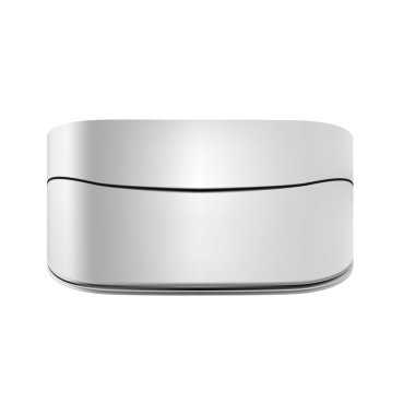 Vektör Ambalaj: Izole arka plan üzerinde Beyaz gri Kozmetik Konteyner. Tasarımiçin hazır Mockup şablonu - Vektör