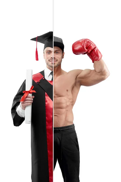Srovnání universitys absolvent a boxeři Outlook. — Stock fotografie