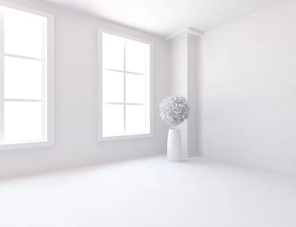 Idea Interno Camera Scandinava Bianco Con Mobili Home Interni Nordici — Foto Stock