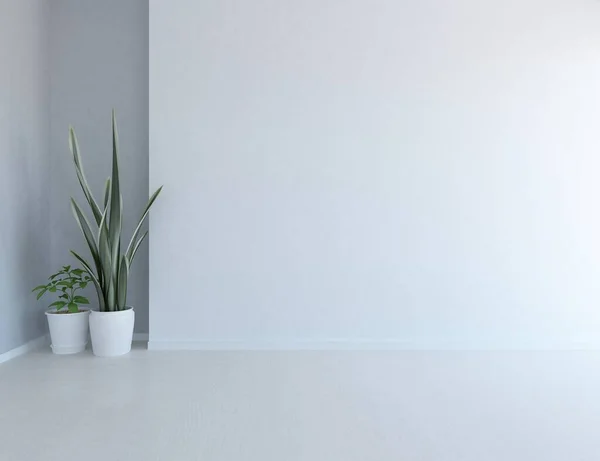 Chambre Vide Minimaliste Intérieure Avec Décor Sur Sol Bois Cadres — Photo