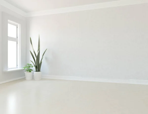 Interior Habitación Vacío Minimalista Con Decoración Suelo Madera Marcos Una — Foto de Stock