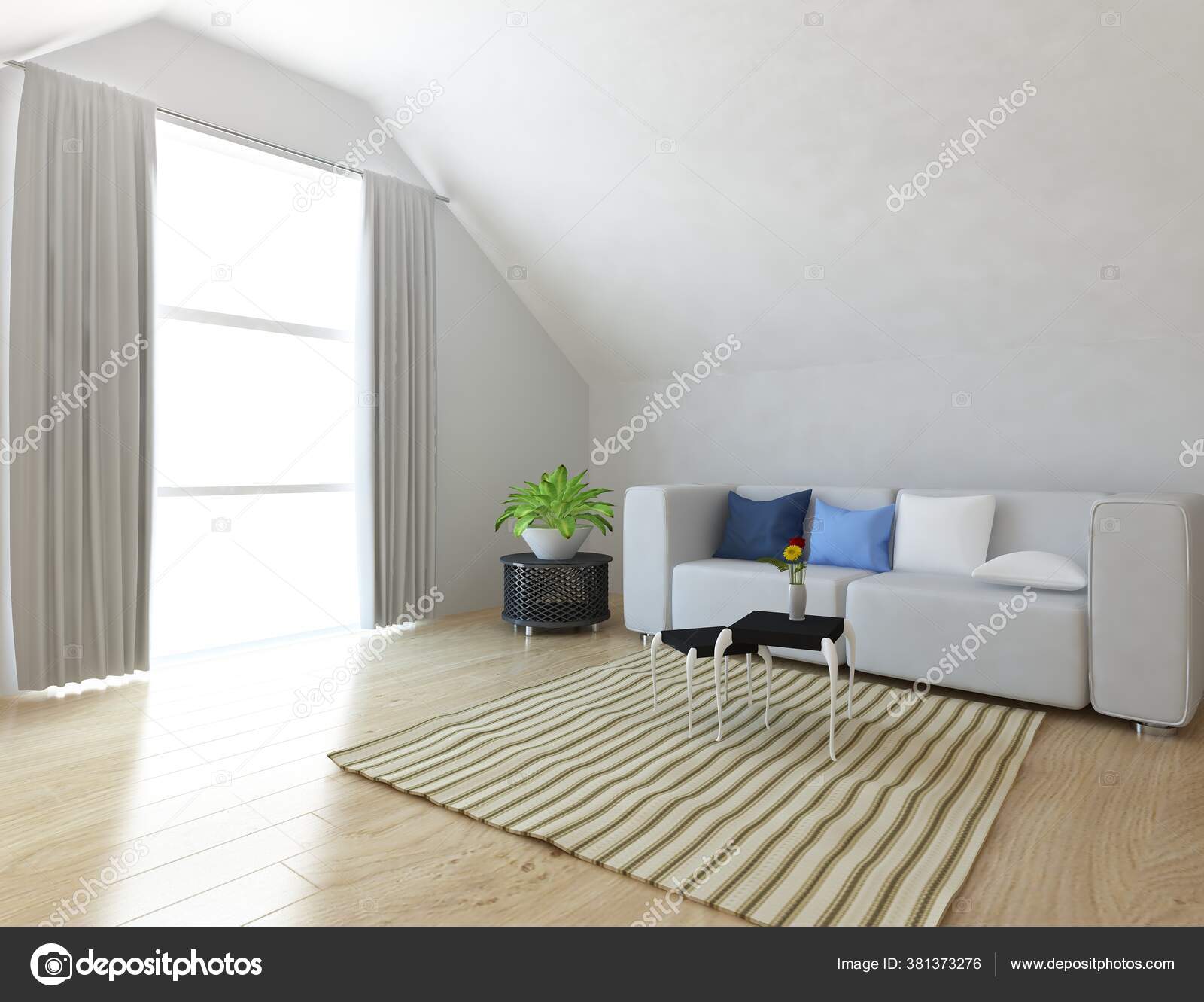 家具と北欧の部屋のインテリアのアイデア 背景インテリア 家の北欧インテリア 3dイラスト ストック写真 C Pavelshinkarev87 Gmail Com