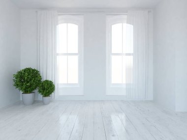 modern tasarım iç tasarım güzel alan 3D illüstrasyon