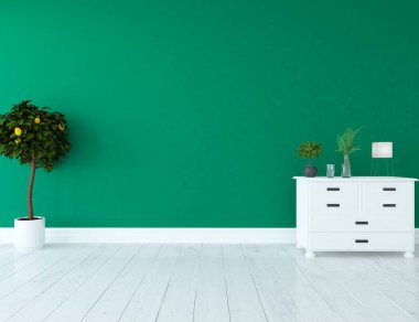 modern tasarım iç tasarım güzel alan 3D illüstrasyon