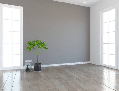 modern tasarım iç tasarım güzel alan 3D illüstrasyon