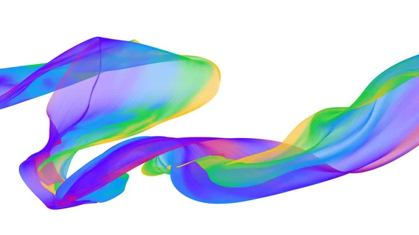 Tecido adstracto onda fluente, acenando seda voadora têxtil, cetim — Fotografia de Stock