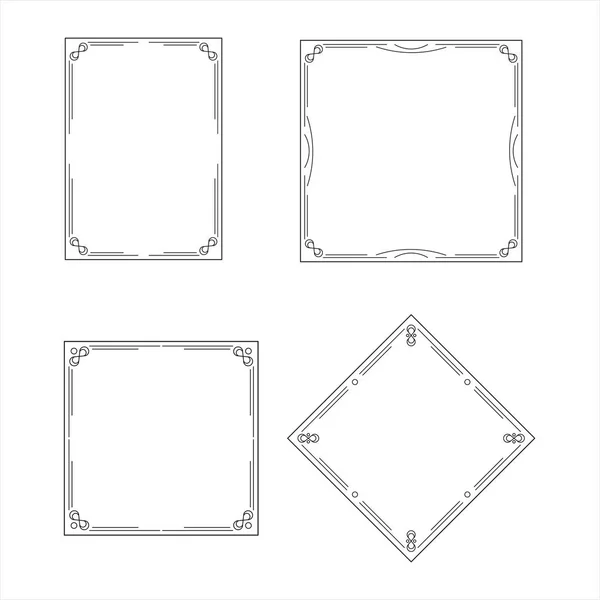 Marco del sistema, marco ornamental decorativo — Archivo Imágenes Vectoriales