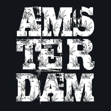 T-shirt üzerine baskı, Amsterdam moda, vintage giyim, vektör görüntü tasarımı, özgün tarzı