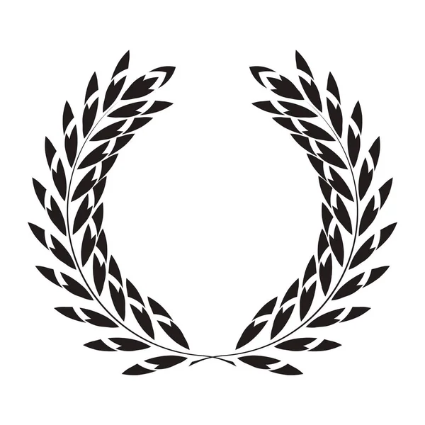 Corona de laurel icono, diseño spotrs — Vector de stock