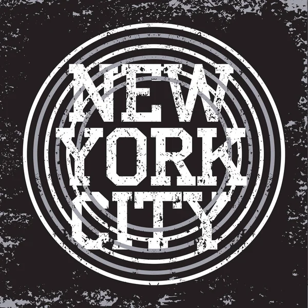 ニューヨークのタイポグラフィ、デザイングラフィック、 Tシャツプリント｜man NYC — ストックベクタ