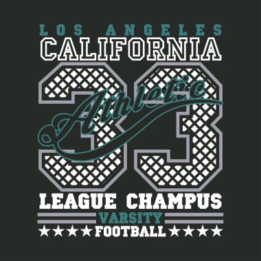 Los Angeles t-shirt, California grafik, spor amblemi tasarım, grafik baskı etiket