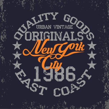 New York tipografi, t-shirt vintage, tasarım grafik, adam Nyc, özgün tasarım giyim, giyim, grafik tasarım, amblem yazdırma
