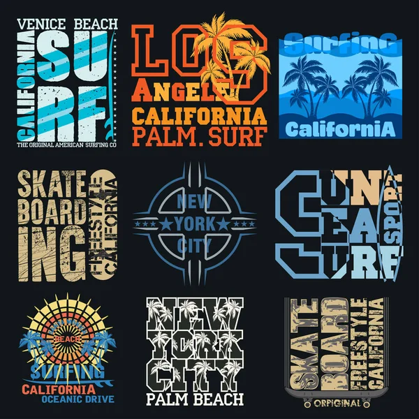 set spor tipografi, t-shirt nyc, tasarım grafik, baskı adam giyim, orijinal tasarım