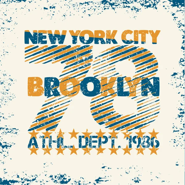 New York typography, t-shirt Brooklyn, design graphic, printing man NYC, original design clothing