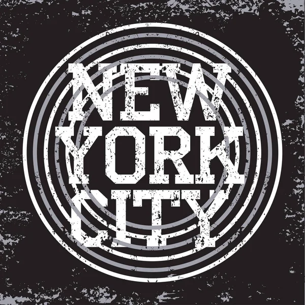 New York Typografie Design Grafik Shirt Druck Mann Nyc Original — Stockfoto