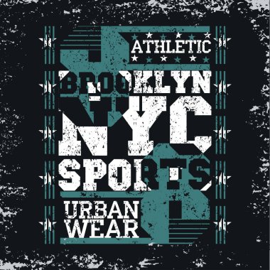 New York tipografisi, tasarım grafiği, tişört baskıcısı NYC, orijinal tasarım giysileri, giysi, grafik tasarımı, amblem