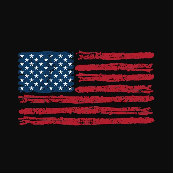 Shirt Amerykańską Flagę Sport Projektowanie Stylowy Design Drukowania Dla Odzieży — Wektor stockowy