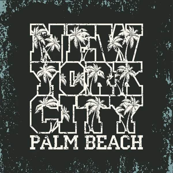 New York Typografi Design Grafik Shirt Tryckare Nyc Ursprungliga Designkläder — Stock vektor