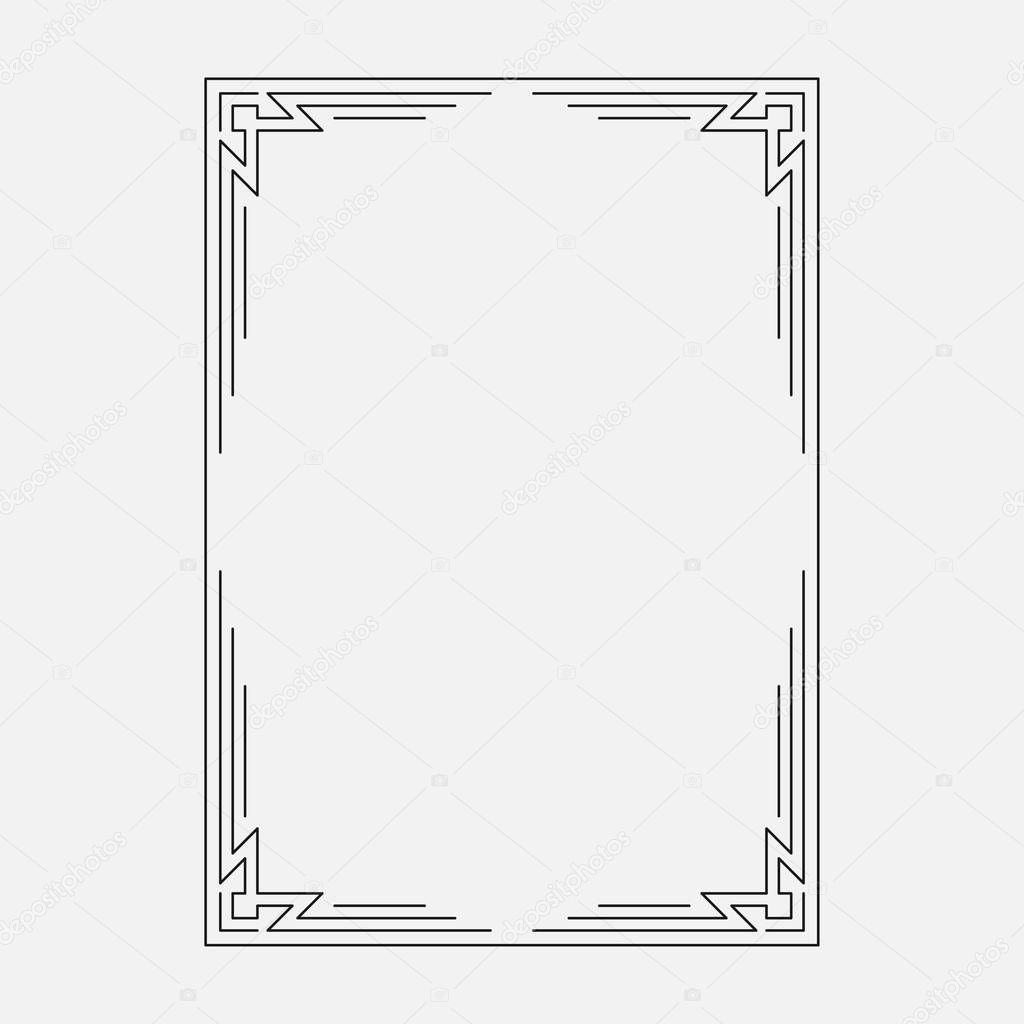 vector image, decorative ornamental frame, original design