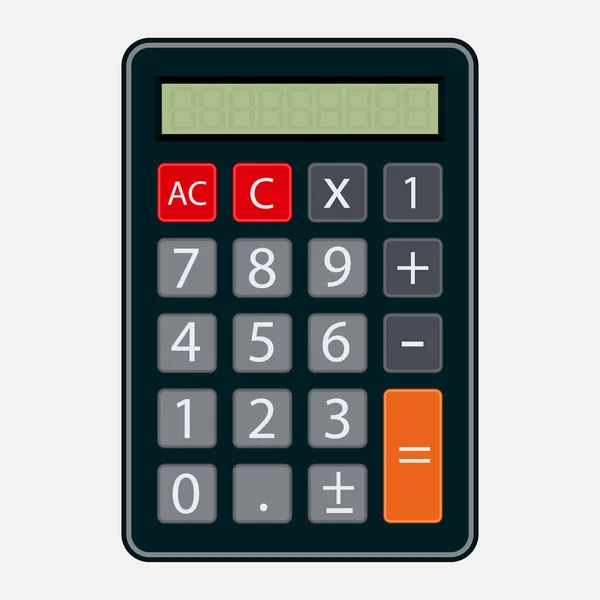 Calculadora Icono Estilo Plano Elemento Negocio Cálculo Gastos Negocio Imagen — Vector de stock