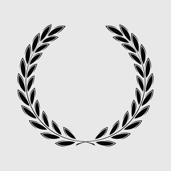 Icon Laurel Wreath Spotrs Design Illustration Dark — Stock Photo, Image