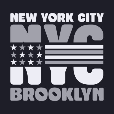 New York tipografi, t-shirt Brooklyn, tasarım grafik, baskı adam Nyc, özgün tasarım giyim, giyim grafik tasarım
