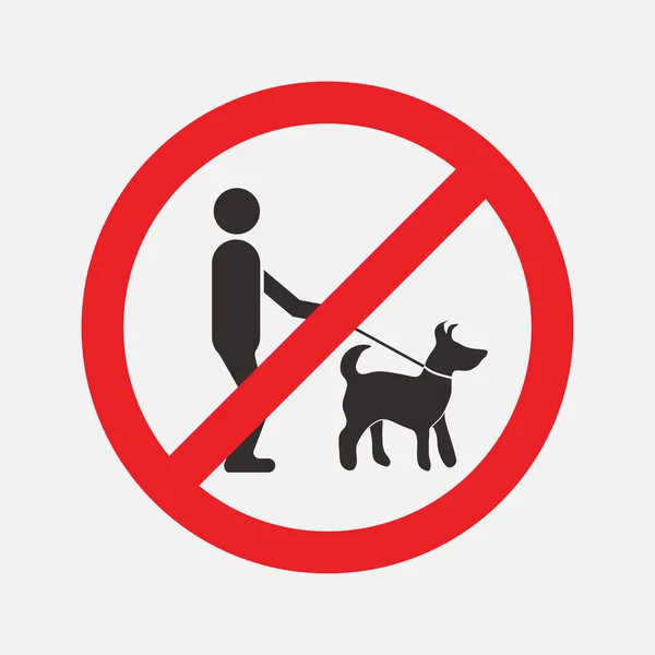 Verbotsschilder Hund Gassi Gehen Mit Hunden Mit Hunden Nicht Betreten — Stockfoto