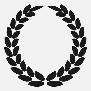 simge defne çelengi, spotrs tasarım - vektör çizim siyah